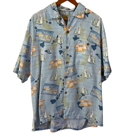 Joe Marlin Other - Joe Marlin Hawaiian Vacation Button Down Shirt Size Large